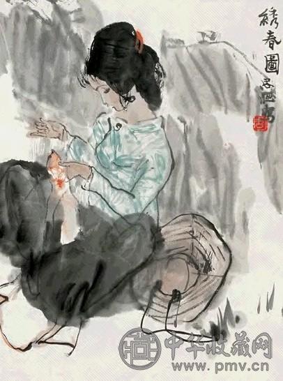 周思聪 绣春图 轴