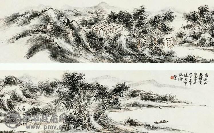 黄宾虹 近现代 山水 镜心