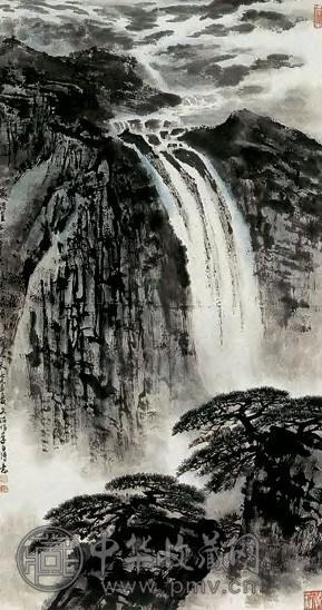 宋文治 李白诗意 轴 纸本设色