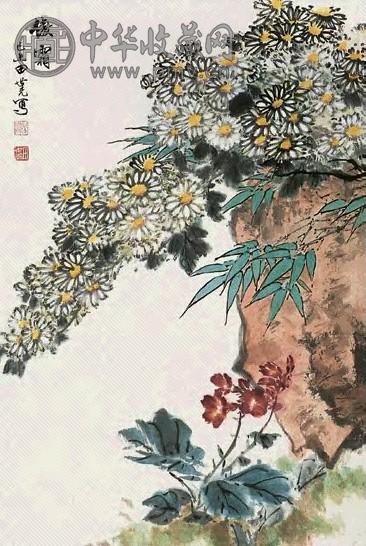 田世光 傲霜 立轴 设色