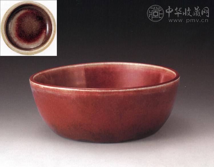 清康熙 郎窑红釉洗