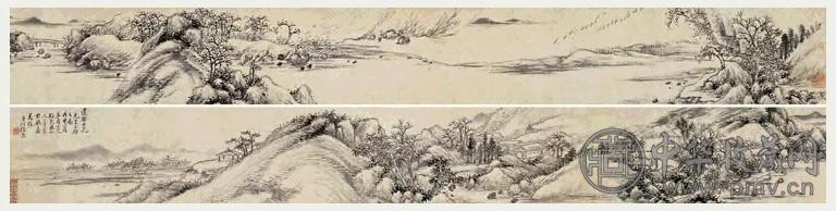 近现代 张熊 山水 卷