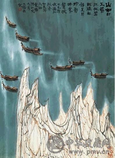 当代 贾又福 漓江 镜心