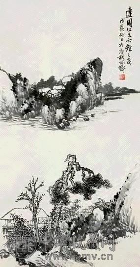 近现代 胡佩衡 山水 轴