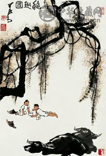 李可染 1959年至1963年 秋趣图 轴