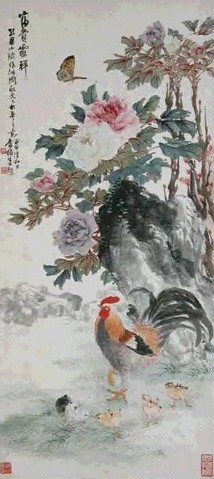 孔小瑜 花鸟 立轴