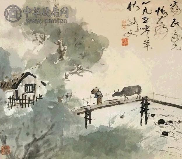 高剑父 牧归 镜心