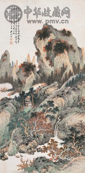 吴琴木 辛巳(1941年)作 秋山黄叶 立轴 设色纸本