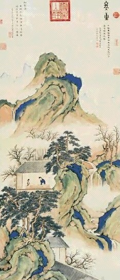 董诰(款) 节气图 立轴 绢本