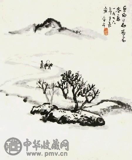 赵望云 山水 镜心 纸本