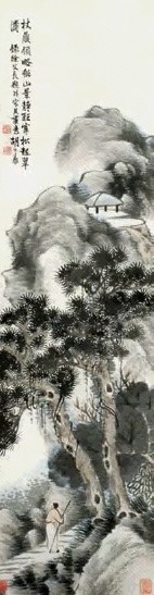 胡公寿 山水 立轴 纸本