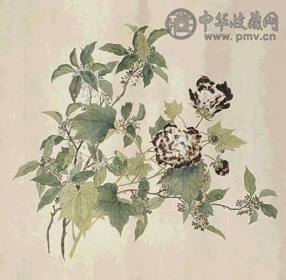 马家桐 庚申(1920年)作 花卉 镜心(2) 设色绢本