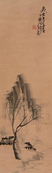 林风眠 山水 立轴 水墨纸本