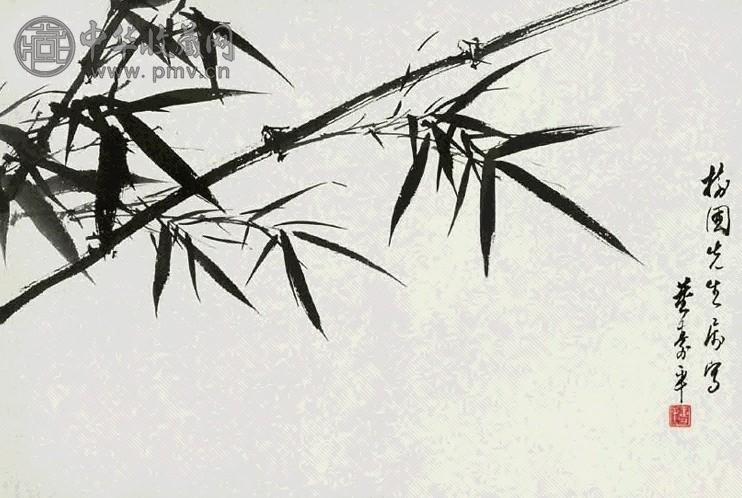 董寿平 墨竹 镜心 水墨