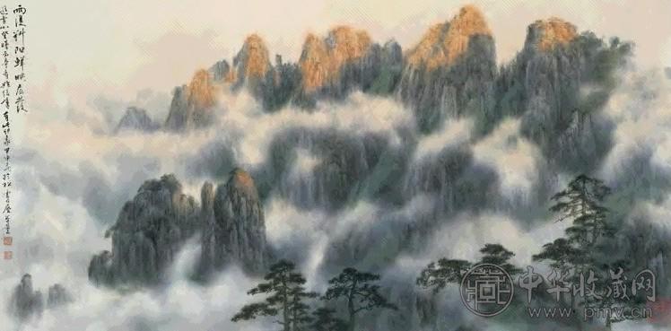 瞿谷量 2004年作 雨后斜阳 镜心 设色纸本