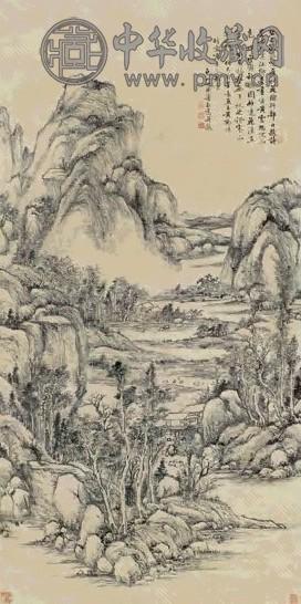 董邦达 山水 立轴 水墨纸本