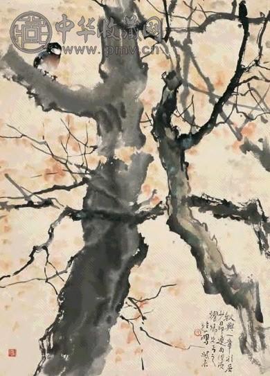 徐悲鸿 秋兴 立轴 设色纸本