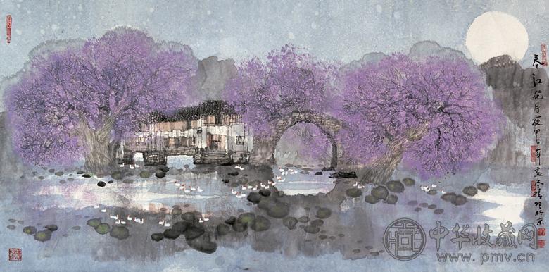 赵准旺 2004年作 春江花月夜 镜心 设色纸本