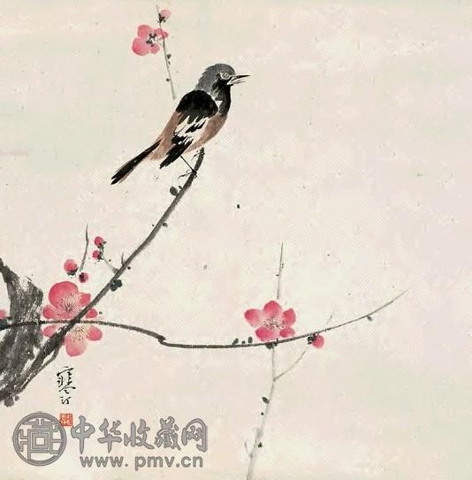 江寒汀 报春图 立轴 设色纸本