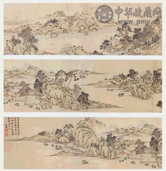 明 文徵明 溪山深秀图