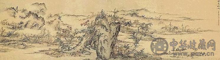 近现代 陶一清 烟岚秋晓 轴(4幅选1)