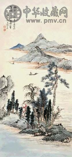 张祥 山水 镜心 设色纸本