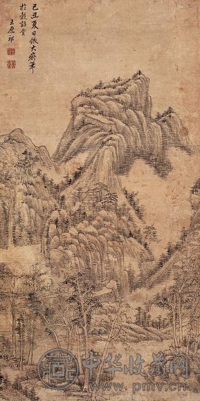 王原祁 山水 立轴 纸本