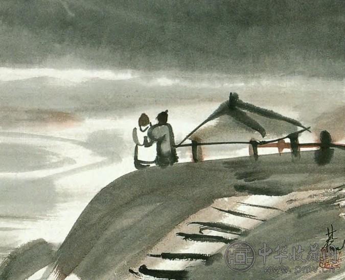 林风眠 现代 长亭送别 镜心