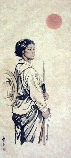 蒋兆和 人物 镜心 设色纸本