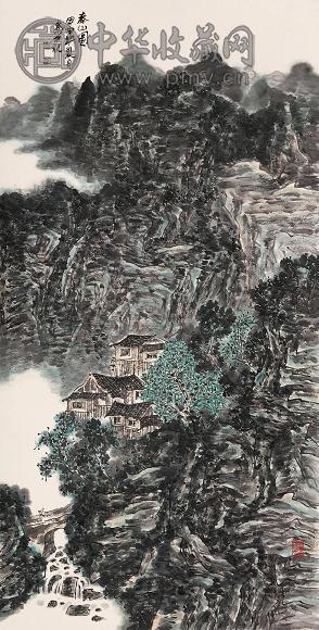 孟占京 甲申年作 春山图 镜心 纸本设色