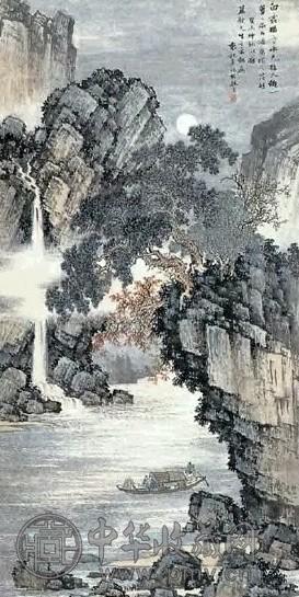 近现代 袁松年 山水 轴