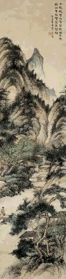 黄君璧 山水 轴