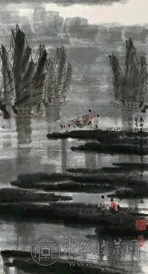 徐希 1983年作 南海晨 立轴 设色纸本