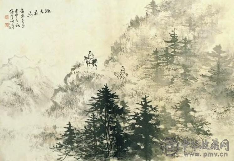 黎雄才 当代 冰天立马 镜心