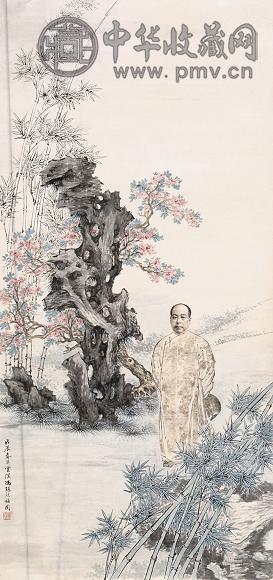 冯超然 人物 镜心 纸本