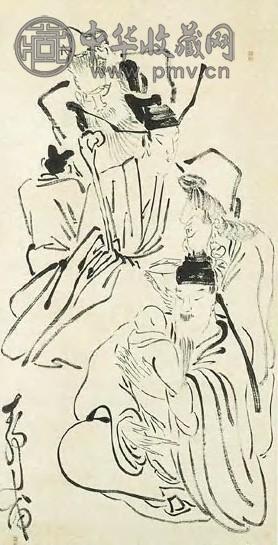 清 苏六朋 人物 轴