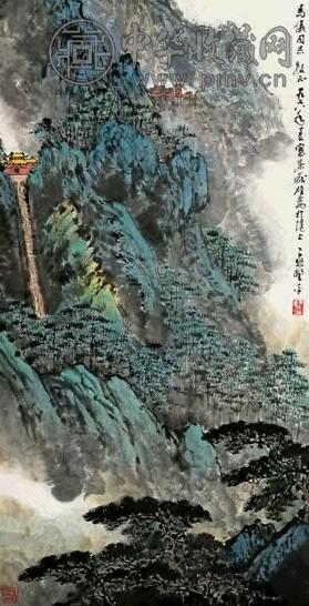 应野平 1978年作 泰岳雄姿 立轴 设色纸本