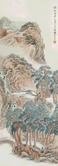 杨葆光 松雪图 设色