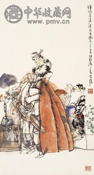 施大畏 人物 立轴