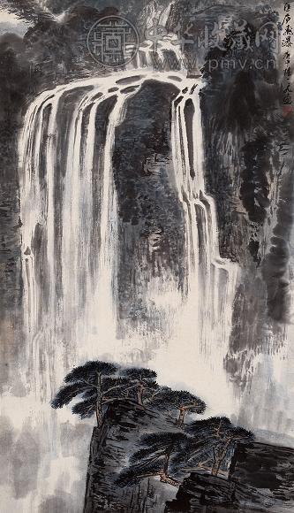 陆一飞 1980年作 山水 立轴