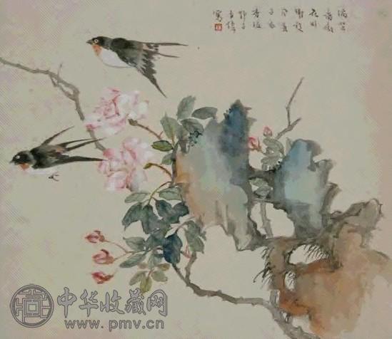 王师子 花鸟 屏