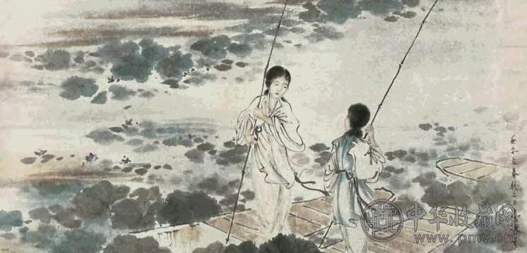 邓芬 人物 镜心 纸本