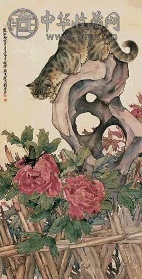 刘奎龄 耄耋富贵 镜片