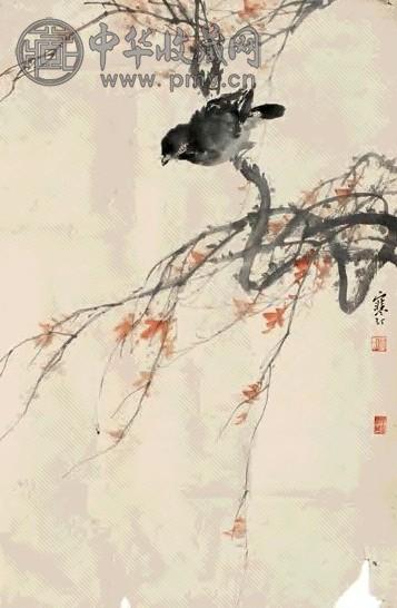 江寒汀 花鸟图 轴 设色纸本