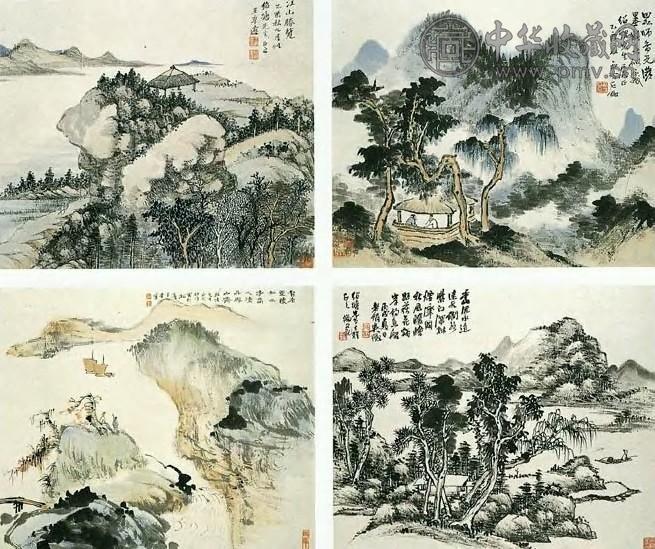 近现代 吴徵 山水 册页