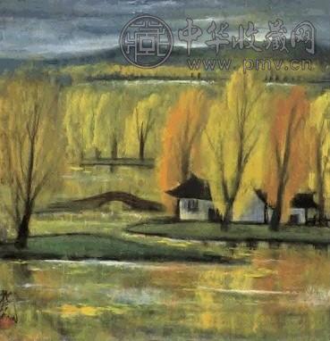 近现代 林风眠 风景 镜心