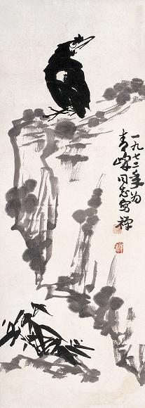 李苦禅 花鸟 立轴 水墨纸本