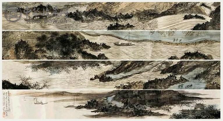 溥儒 长江万里图 卷