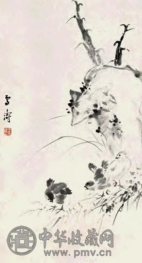 王雪涛 花鸟 立轴 设色纸本