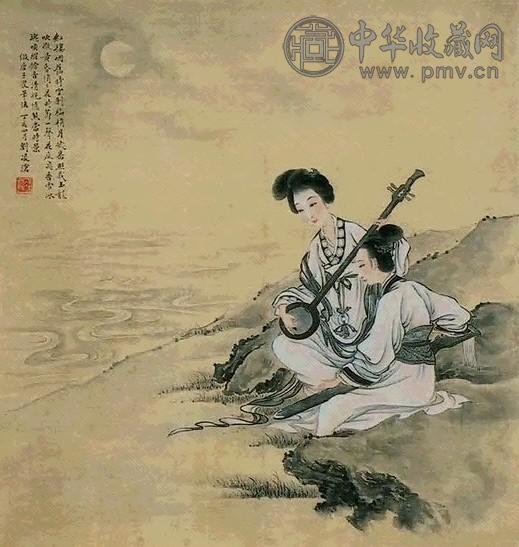 刘凌沧 仕女 立轴 绢本